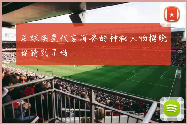 足球明星代言海参的神秘人物揭晓你猜到了吗