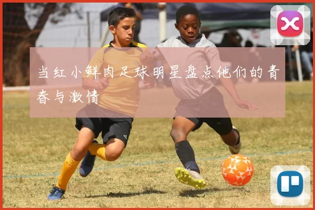 当红小鲜肉足球明星盘点他们的青春与激情