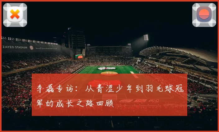 李磊专访：从青涩少年到羽毛球冠军的成长之路回顾